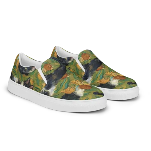 Marigold Catwalk on a Men's Slip-On Canvas Shoes