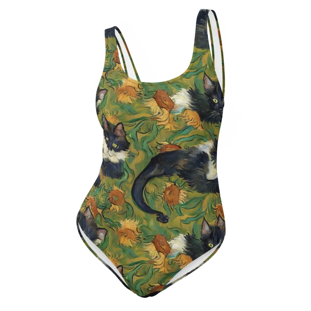 Marigold Catwalk on One-Piece Swimsuit — Front