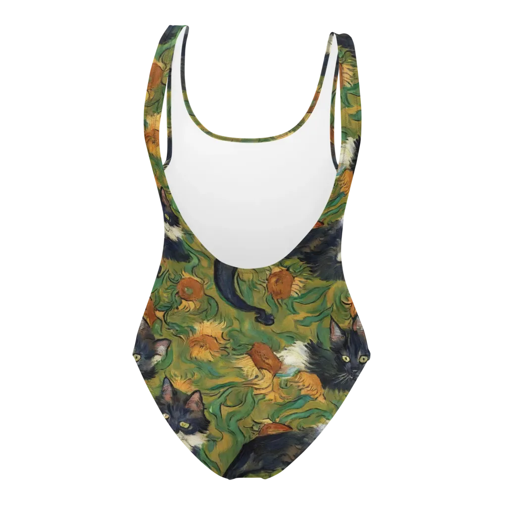 Marigold Catwalk on One-Piece Swimsuit — Back