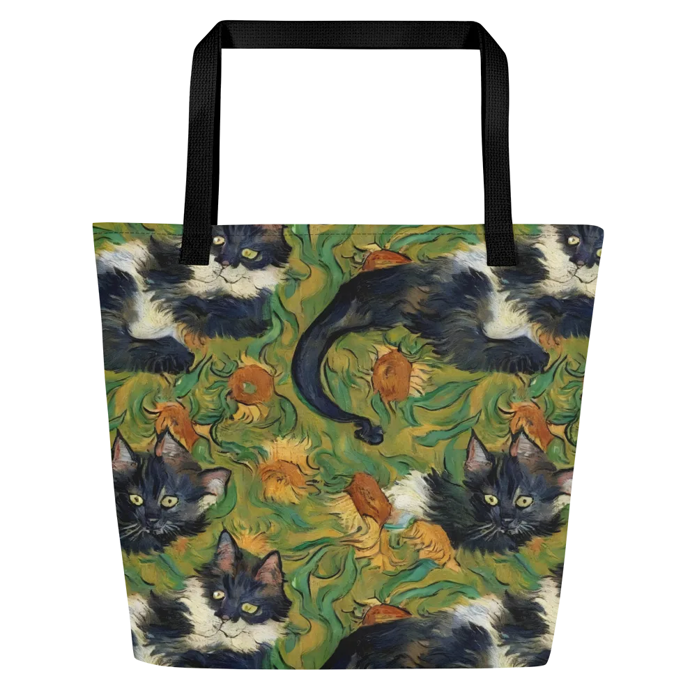 Marigold Catwalk on Large Tote Bag W/ Pocket — Front