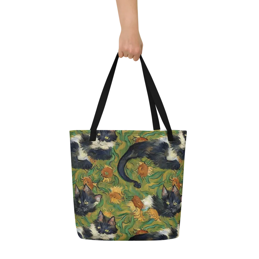 Marigold Catwalk on Large Tote Bag W/ Pocket — Front