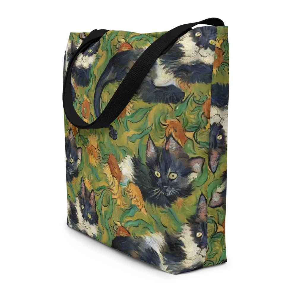 Marigold Catwalk on Large Tote Bag W/ Pocket — Front