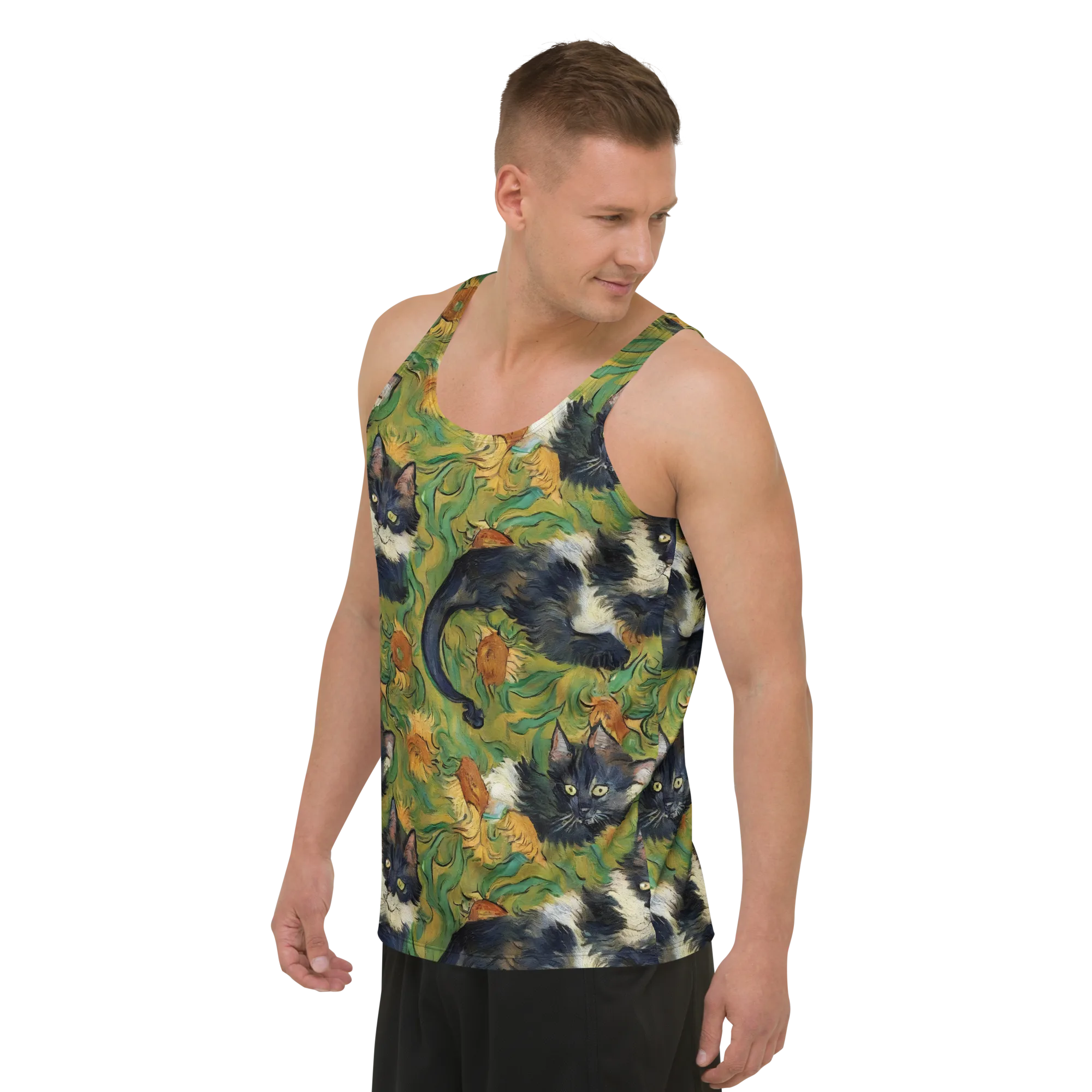 Marigold Catwalk on Men's Tank Top — Left Front