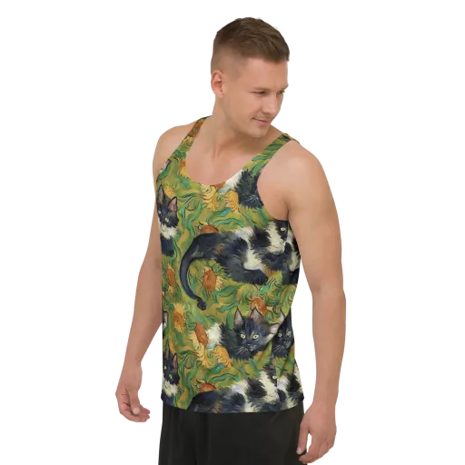 Marigold Catwalk on a Men's Tank Top