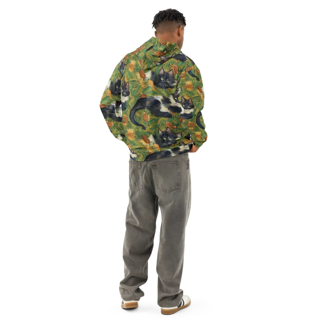 Marigold Catwalk on Cotton Hoodie — Back
