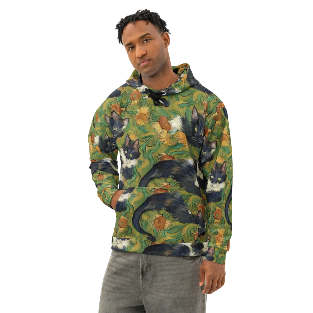 Marigold Catwalk on Cotton Hoodie — Left Front