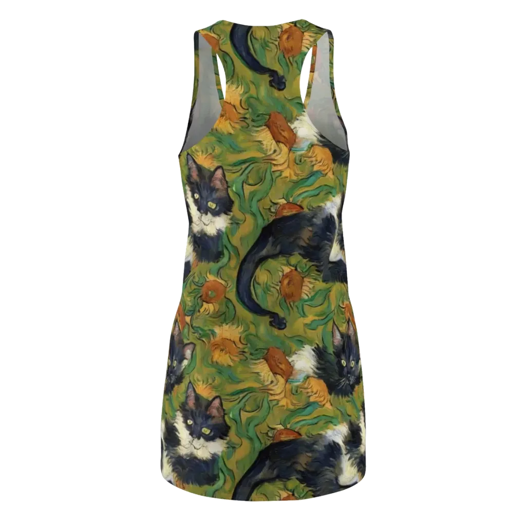 Marigold Catwalk on Racerback Dress — Back