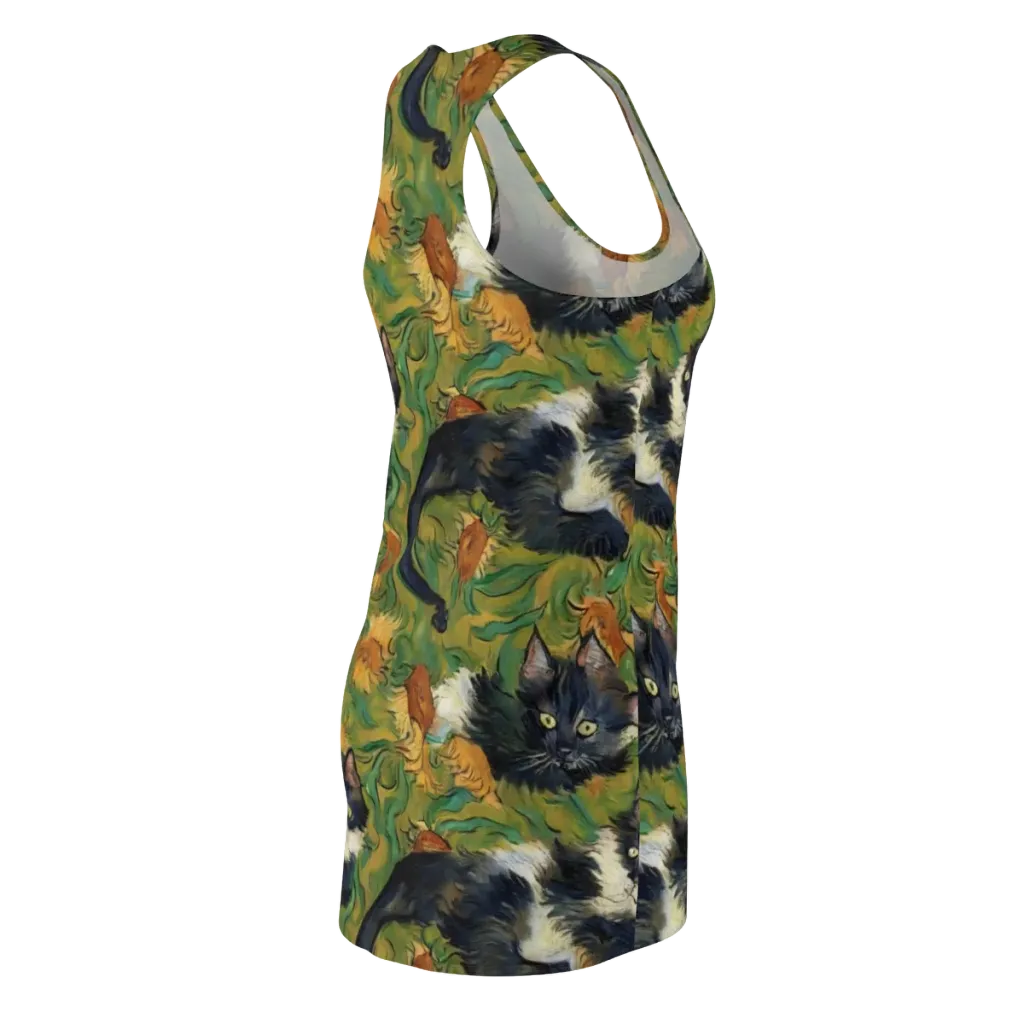 Marigold Catwalk on Racerback Dress — Back Side