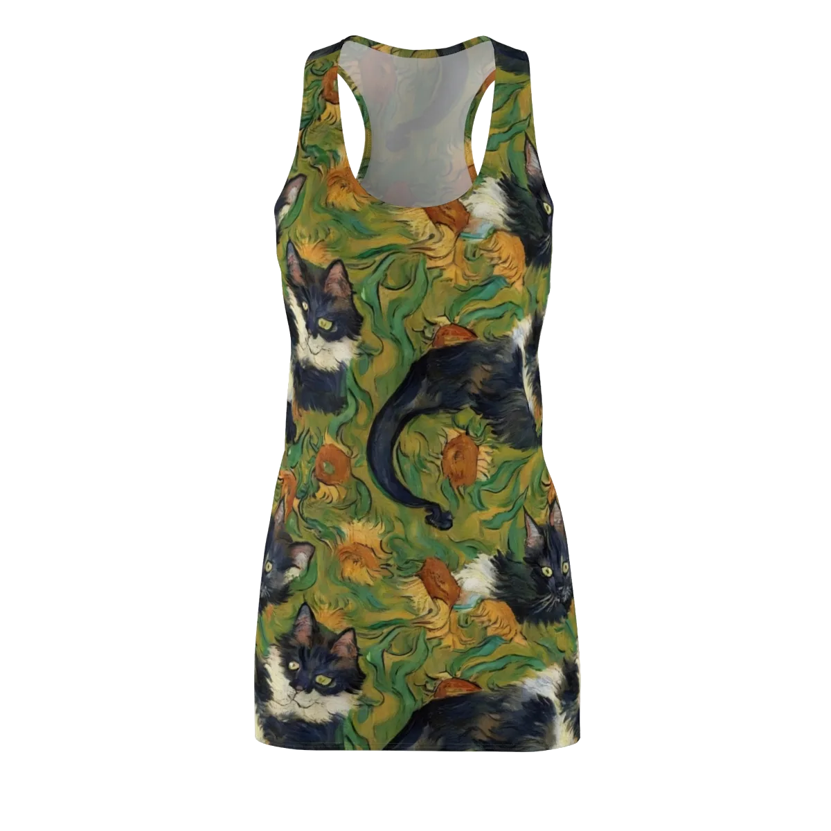 Marigold Catwalk on Racerback Dress — Front