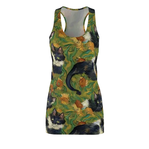 Marigold Catwalk on a Racerback Dress