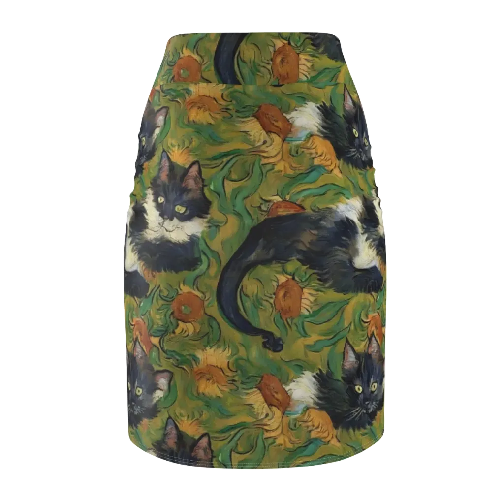 Marigold Catwalk on Pencil Skirt — Back