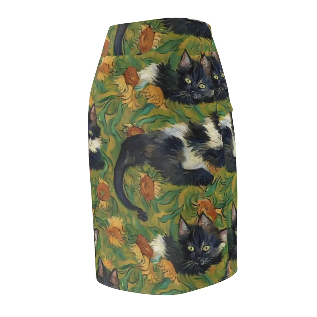 Marigold Catwalk on Pencil Skirt — Back Side