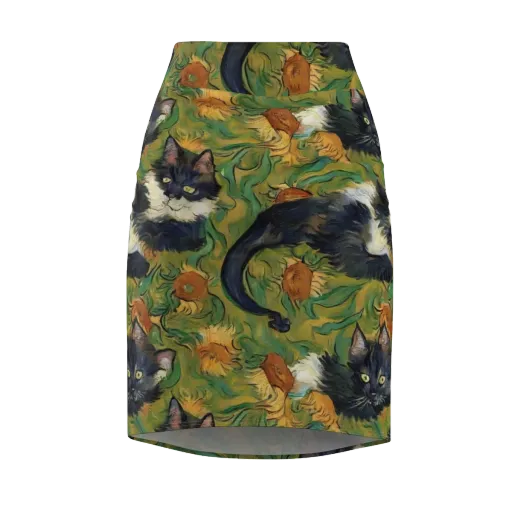 Marigold Catwalk on a Pencil Skirt