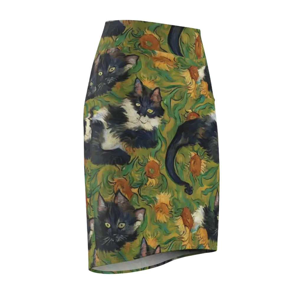Marigold Catwalk on Pencil Skirt — Front Side