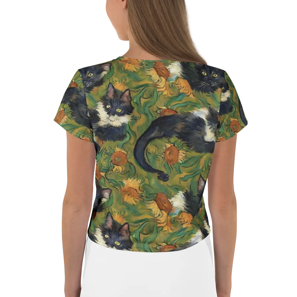 Marigold Catwalk on Crop Tee — Back