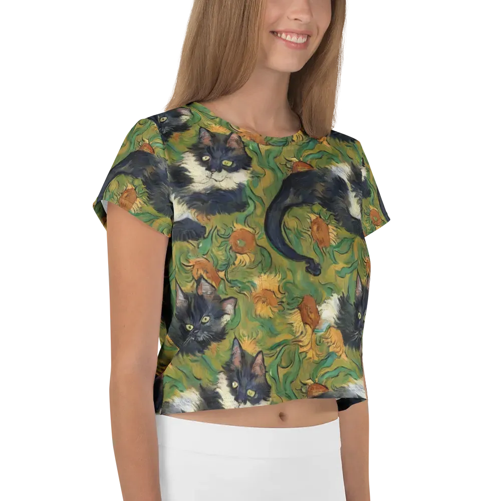 Marigold Catwalk on Crop Tee — Right