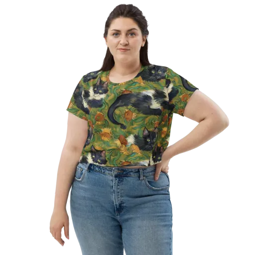 Marigold Catwalk on a Crop Tee