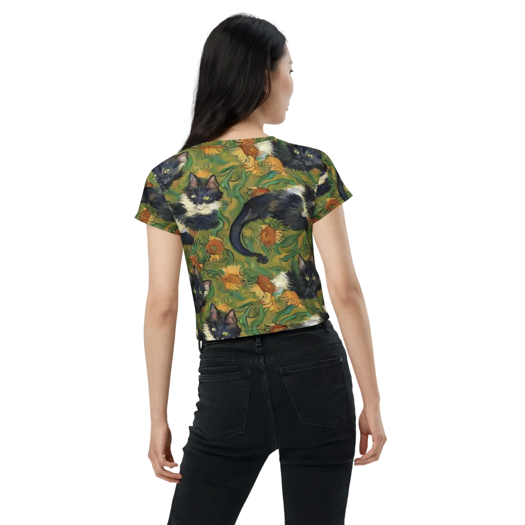 Marigold Catwalk on Crop Tee — Back