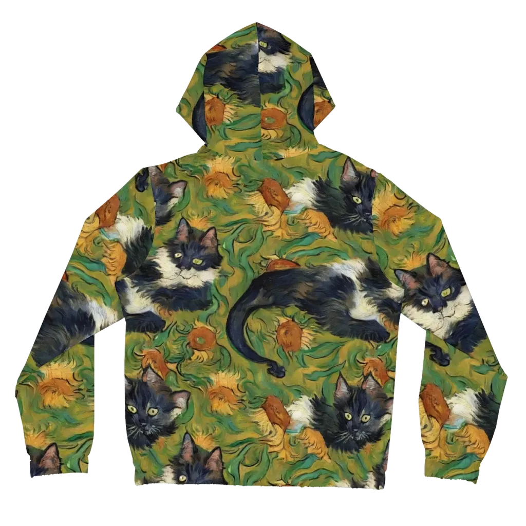 Marigold Catwalk on Women's Full-Zip Hoodie — Back