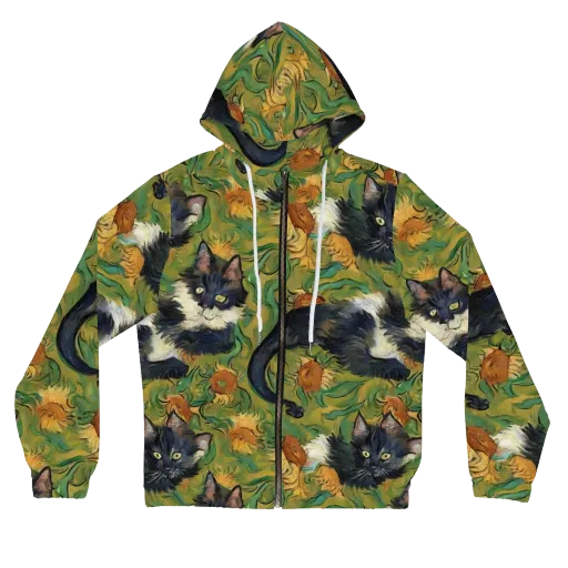 Marigold Catwalk on a Women's Full-Zip Hoodie