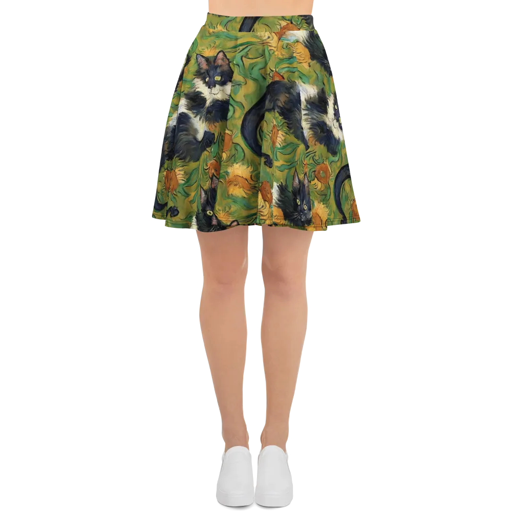 Marigold Catwalk on Skater Skirt — Front