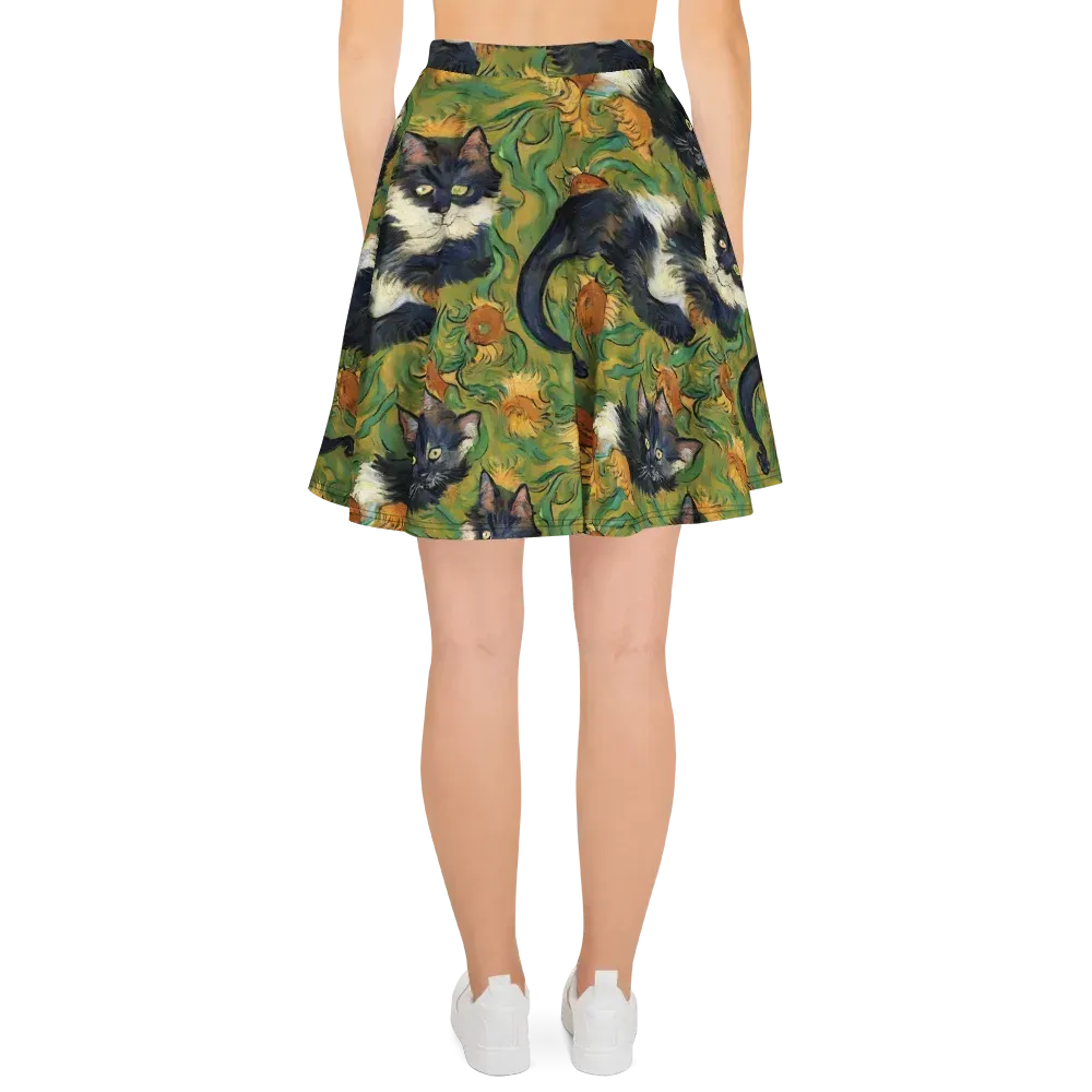 Marigold Catwalk on Skater Skirt — Back