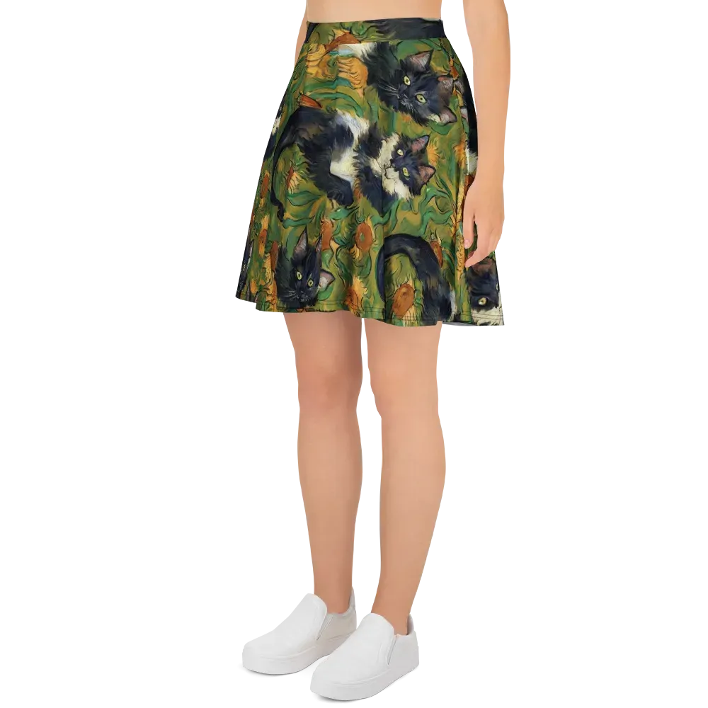 Marigold Catwalk on Skater Skirt — Left