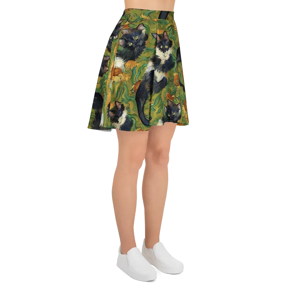 Marigold Catwalk on Skater Skirt — Right