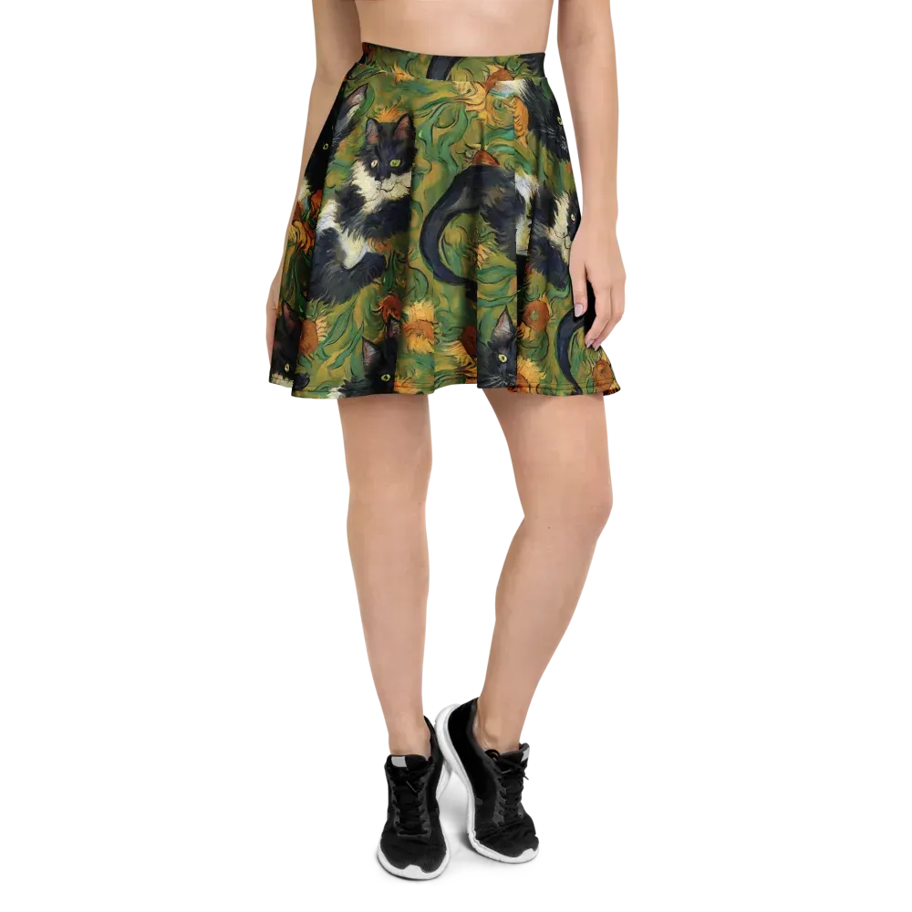 Marigold Catwalk on Skater Skirt — Front