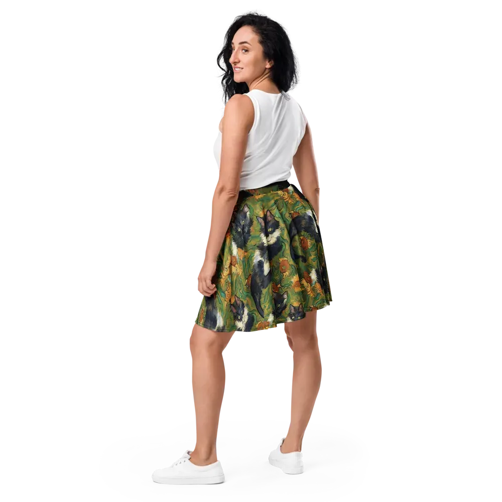 Marigold Catwalk on Skater Skirt — Back