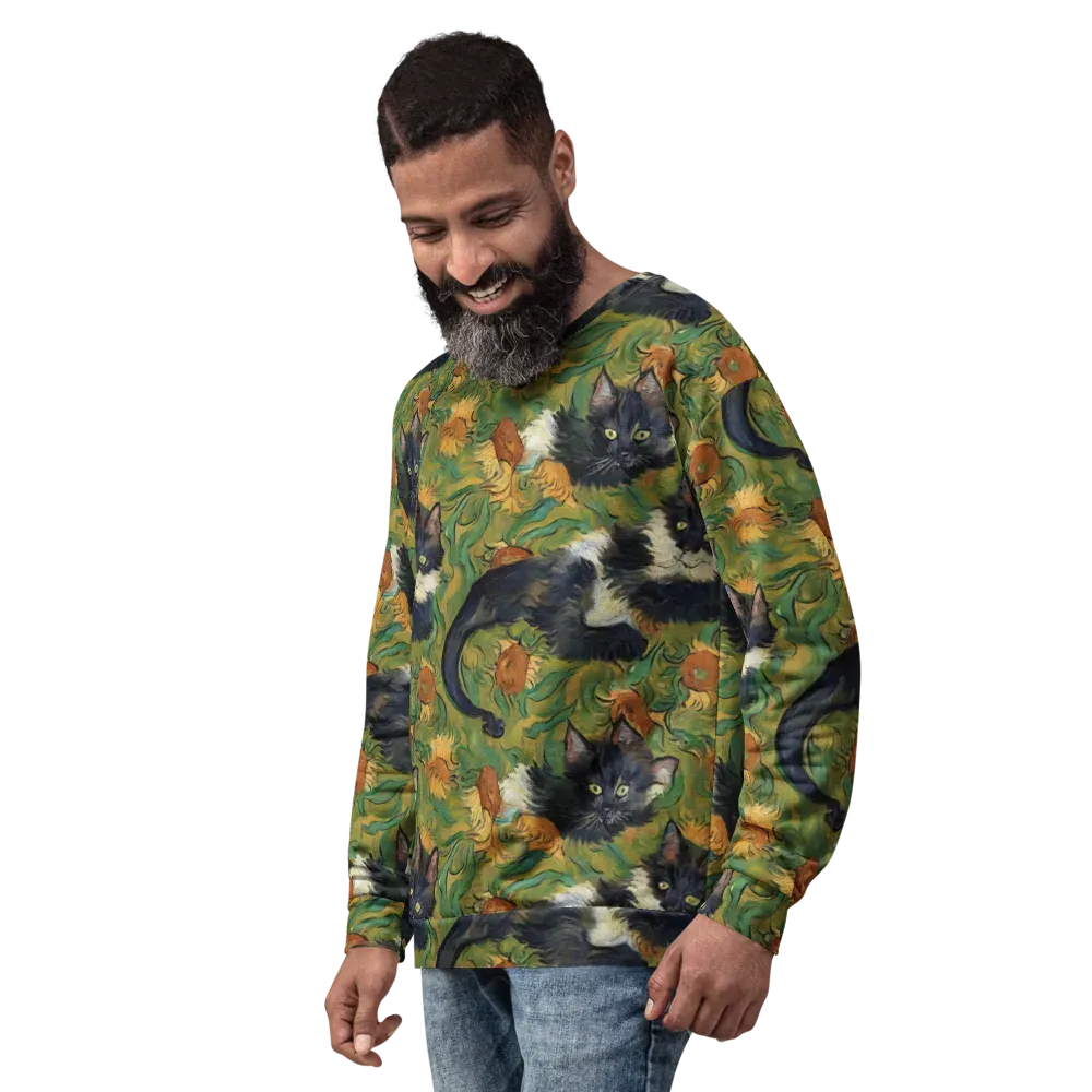 Marigold Catwalk on Sweatshirt — Left Front
