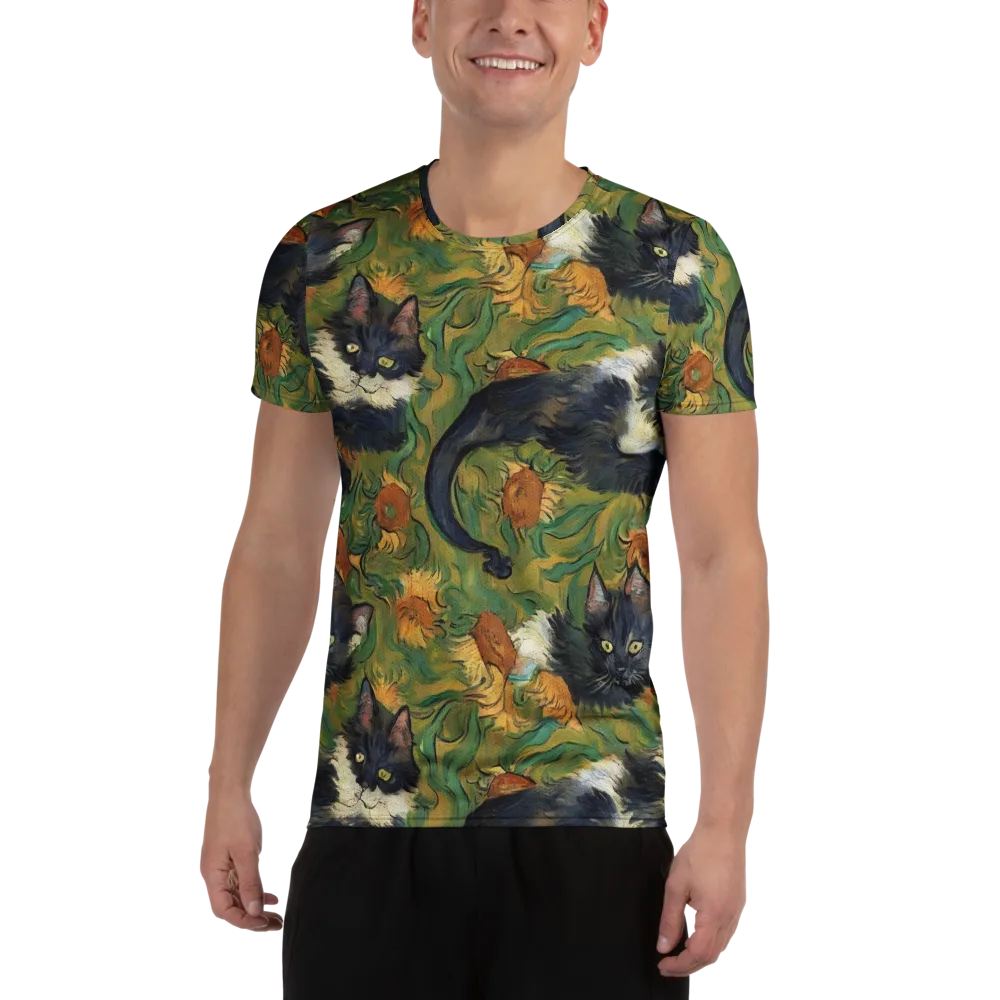 Marigold Catwalk on Men's Athletic T-Shirt — Front