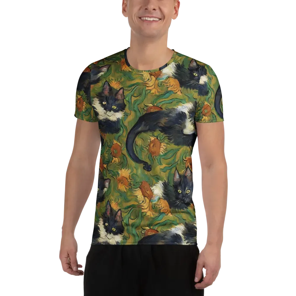 Marigold Catwalk on Men's Athletic T-Shirt — Front