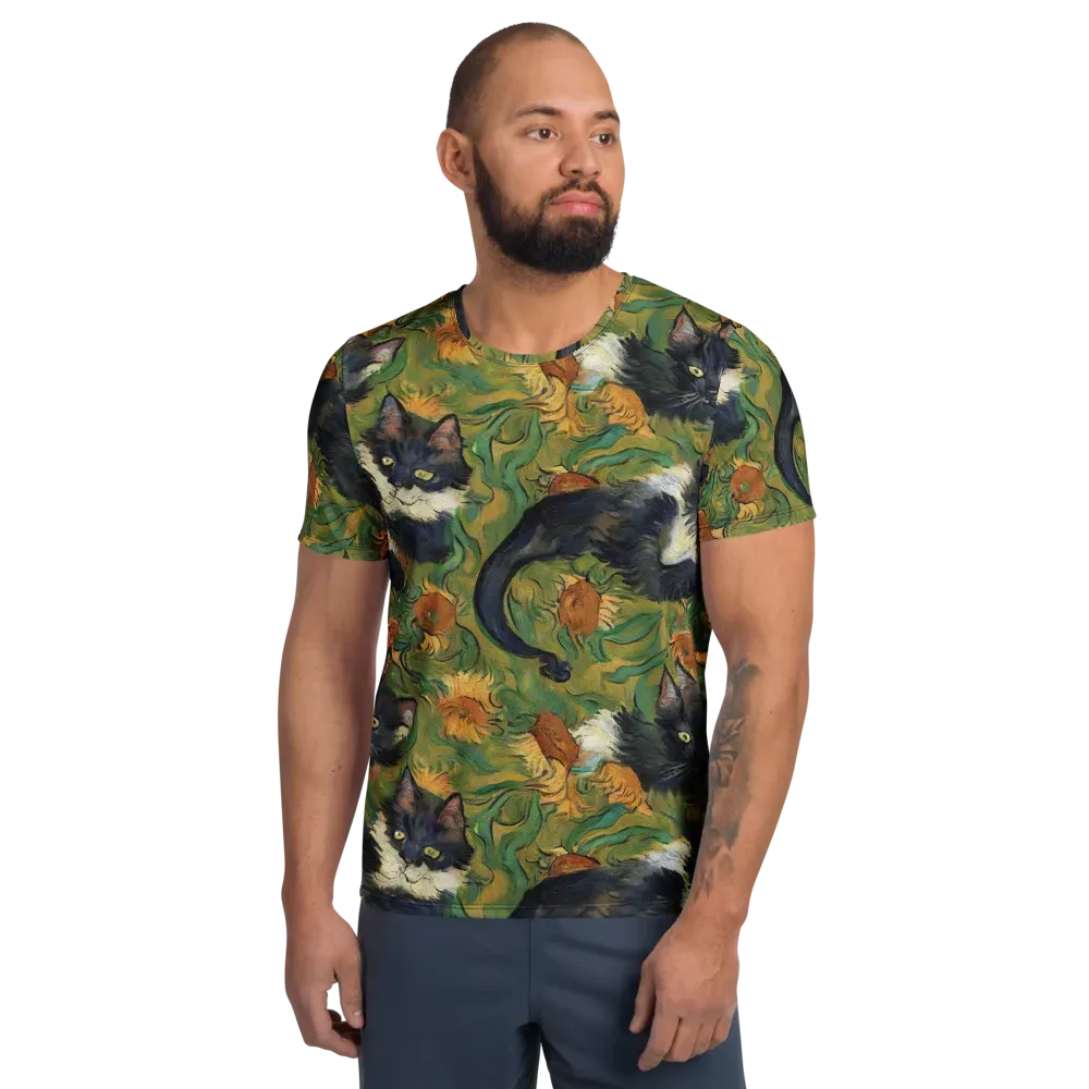 Marigold Catwalk on Men's Athletic T-Shirt — Front