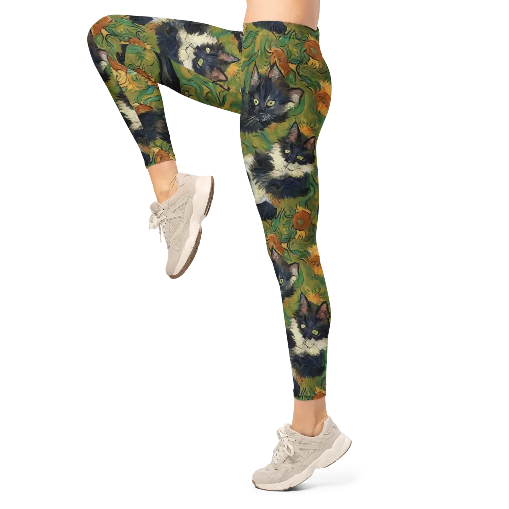 Marigold Catwalk on Leggings — Left