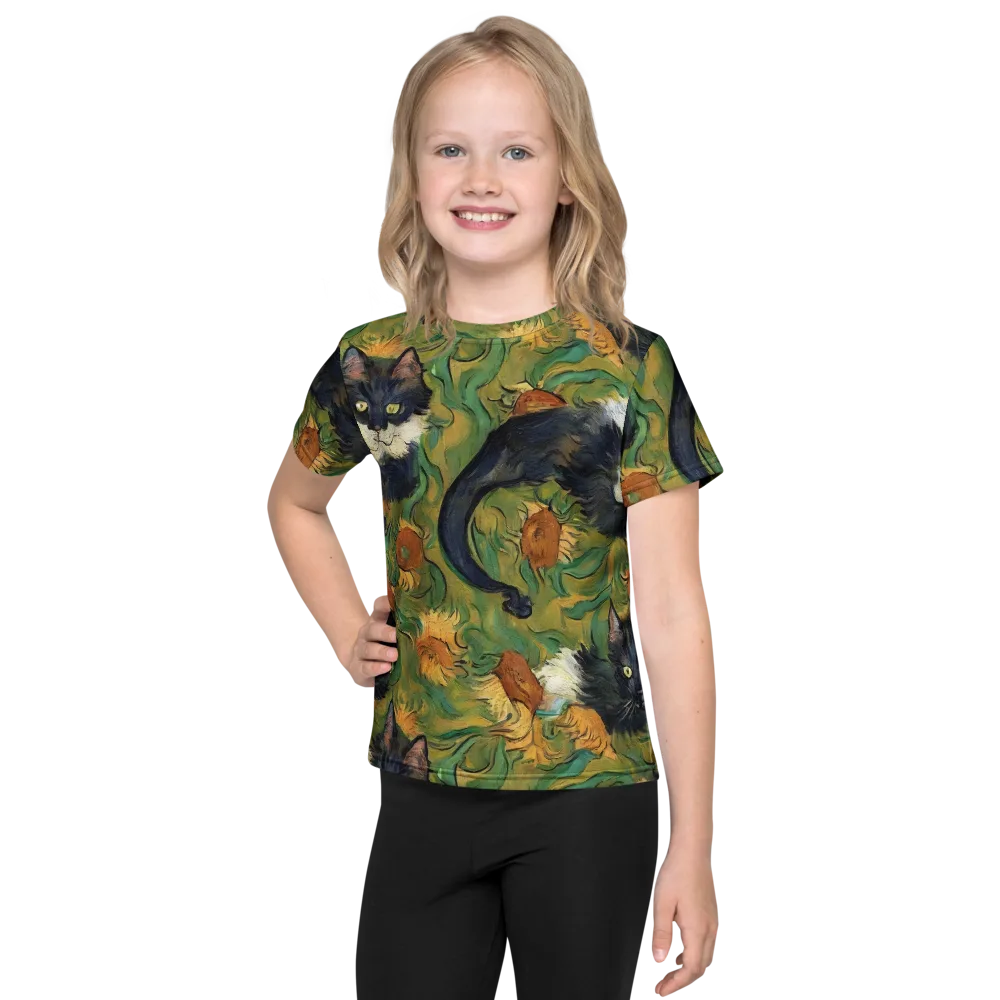 Marigold Catwalk on Kids Crew Neck T-Shirt — Front