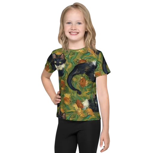 Marigold Catwalk on a Kids Crew Neck T-Shirt