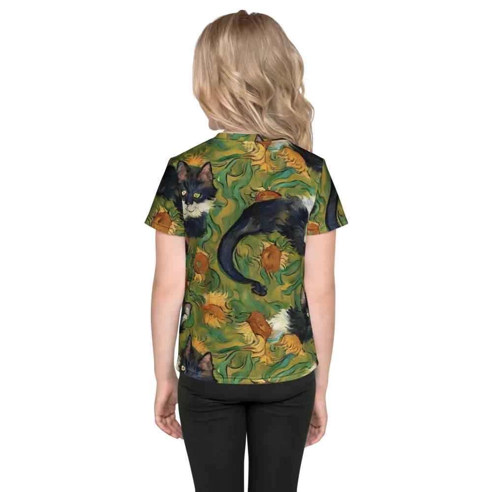 Marigold Catwalk on Kids Crew Neck T-Shirt — Back