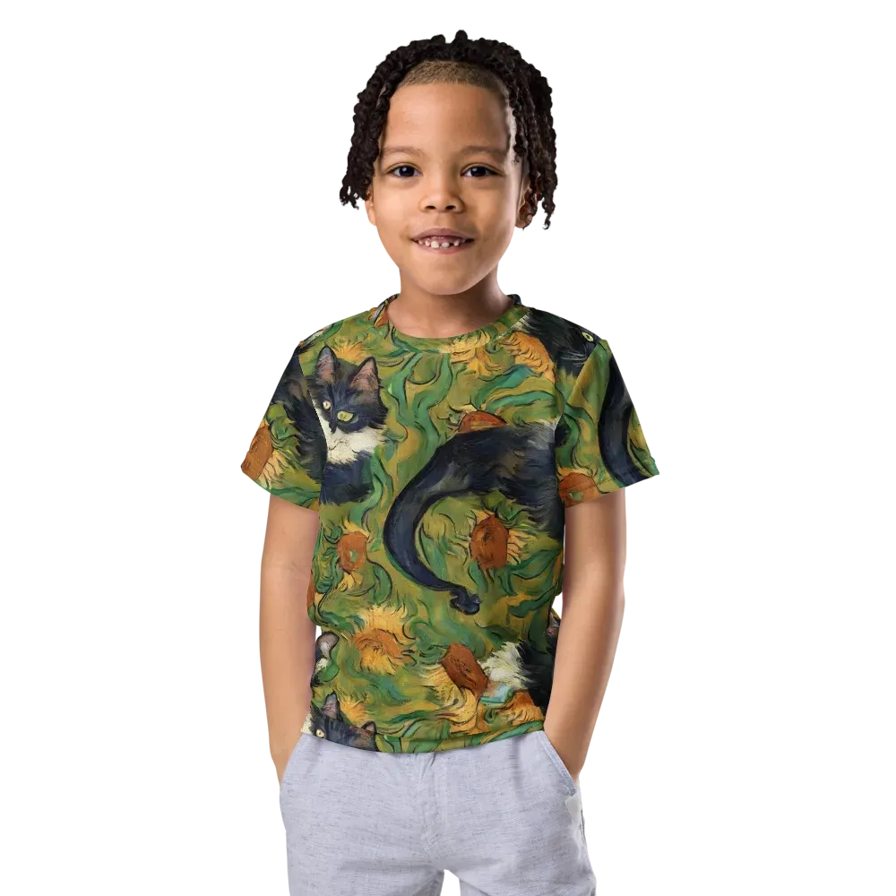 Marigold Catwalk on Kids Crew Neck T-Shirt — Front