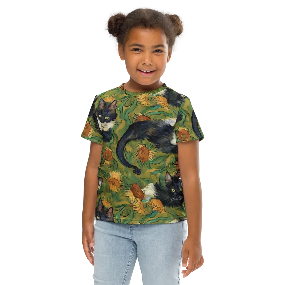 Marigold Catwalk on Kids Crew Neck T-Shirt — Front