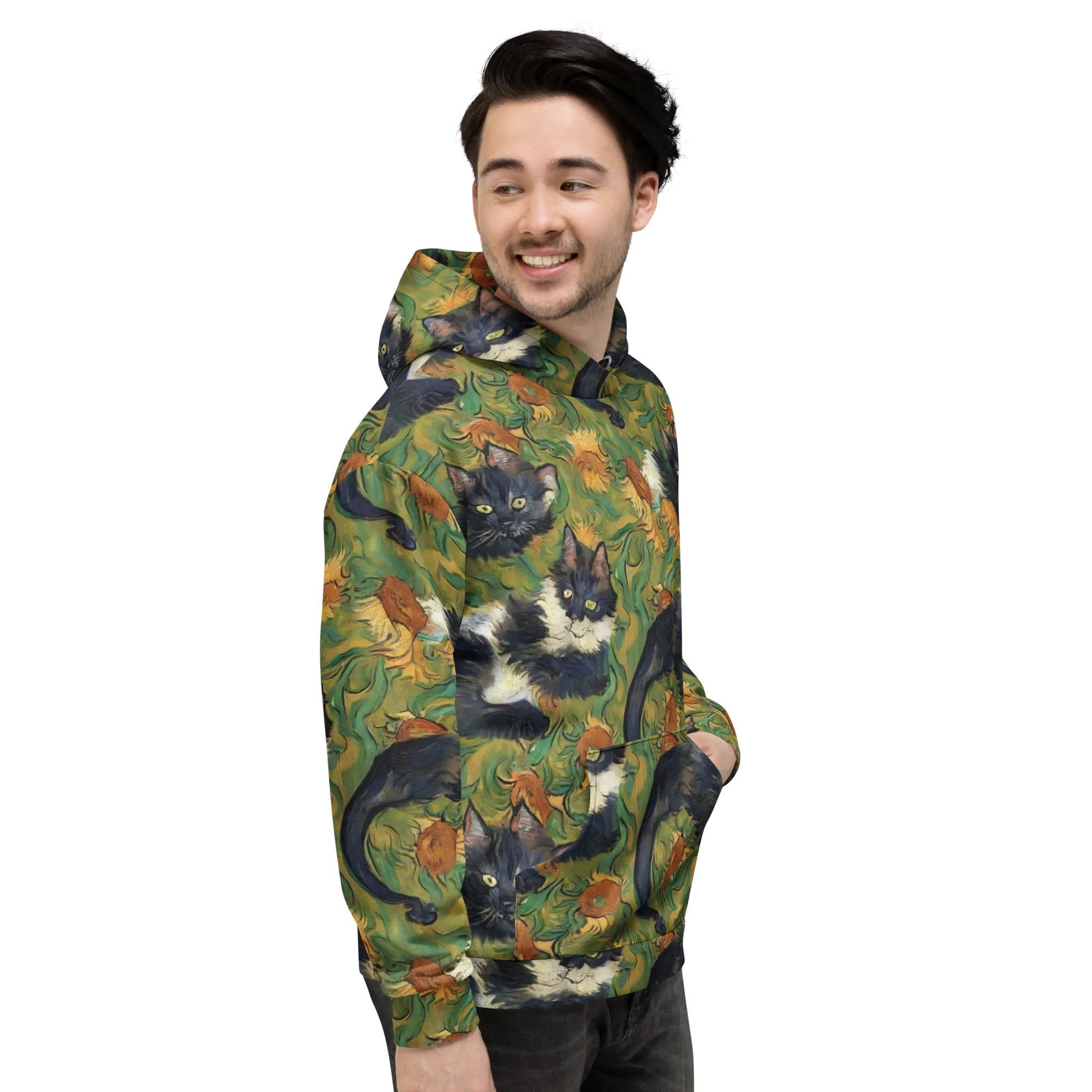 Marigold Catwalk on Hoodie — Right