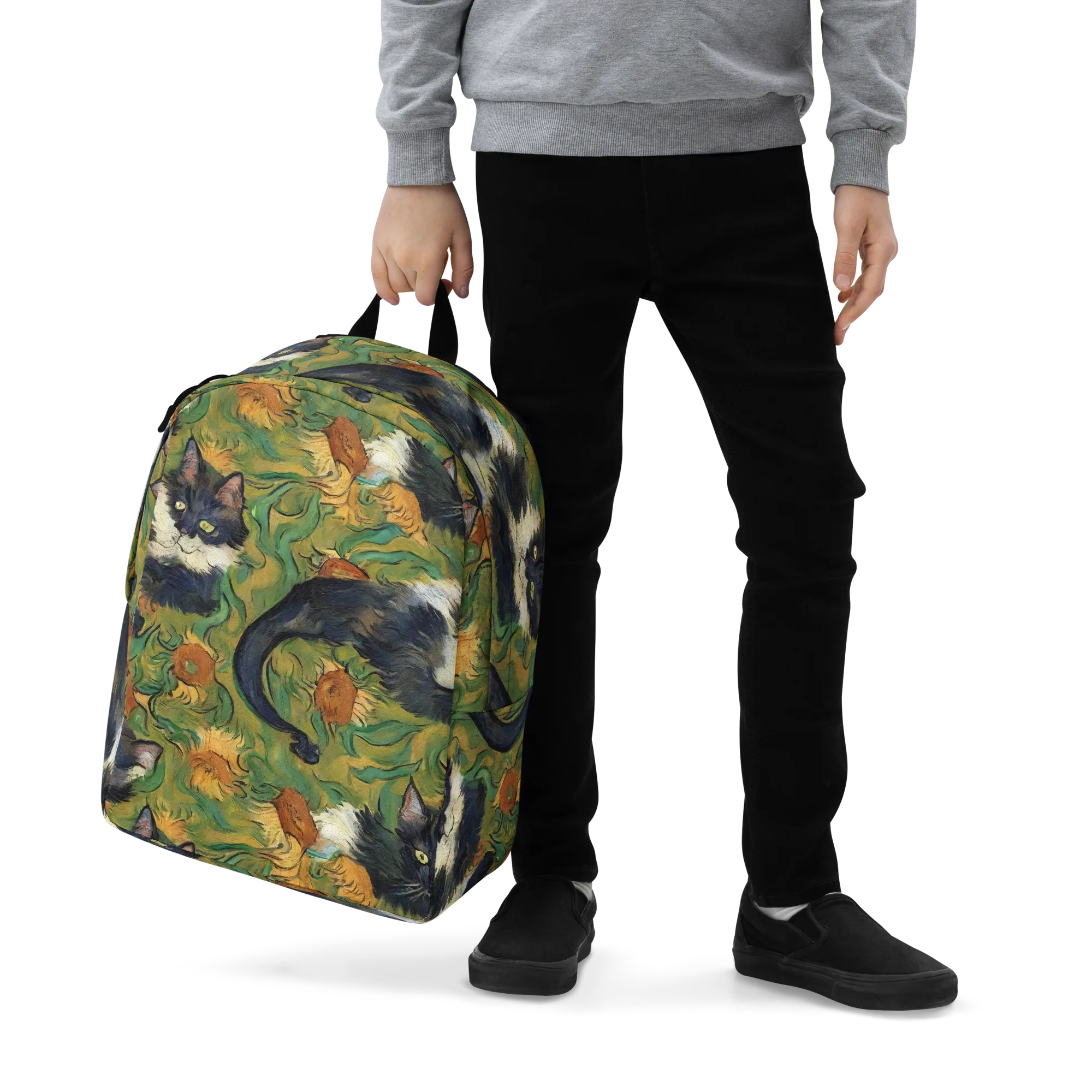 Marigold Catwalk on Minimalist Backpack — Zoomed-in