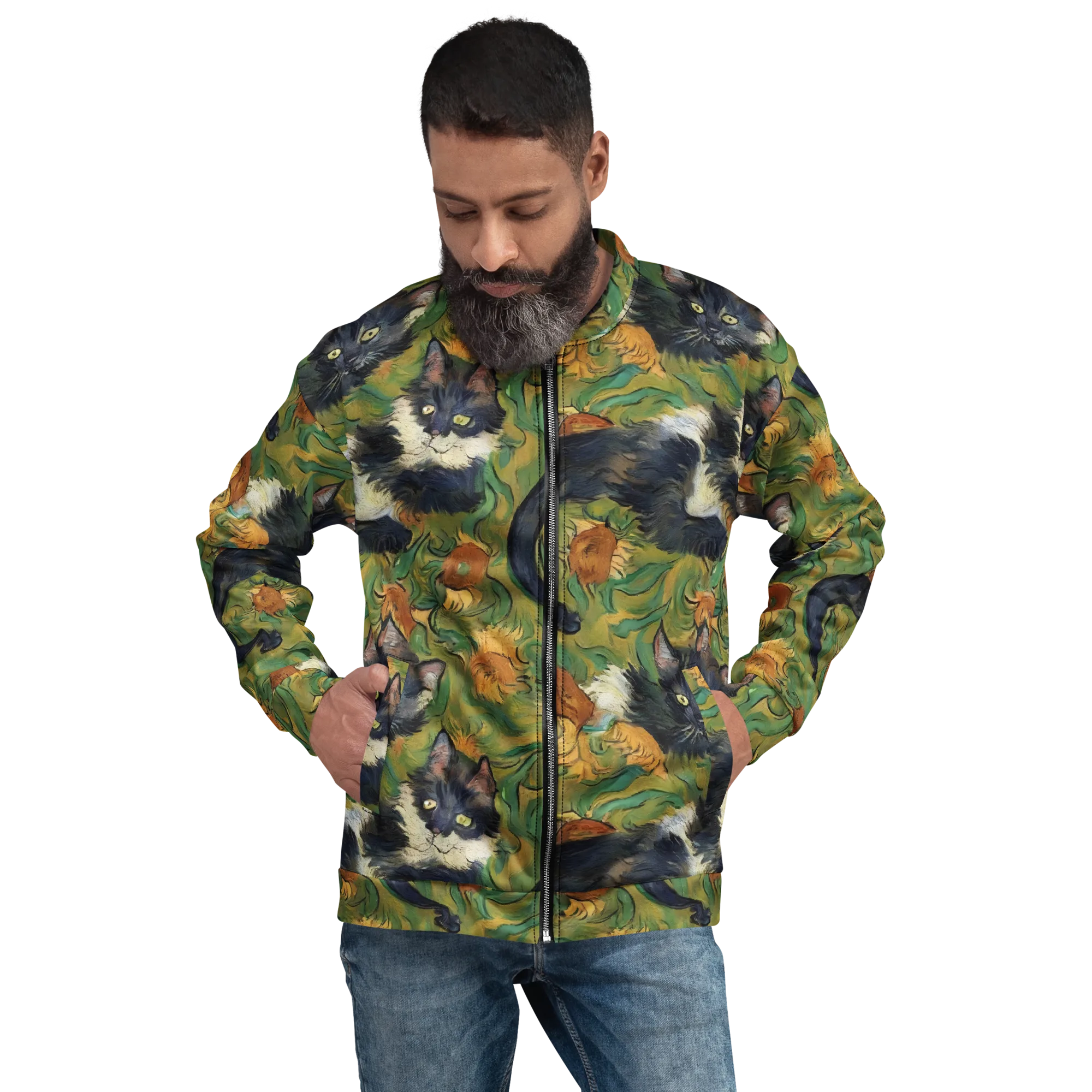 Marigold Catwalk on Bomber Jacket — Front