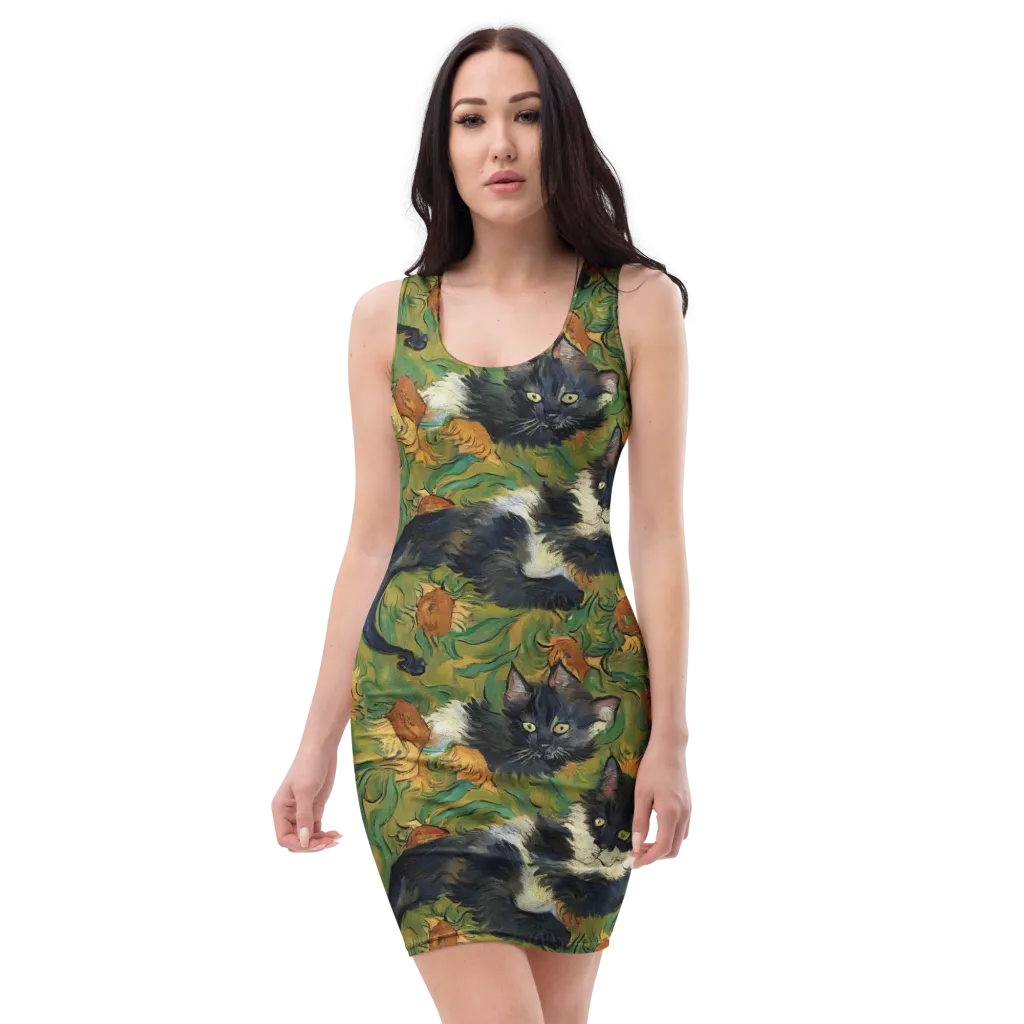 Marigold Catwalk on Bodycon Dress — Front