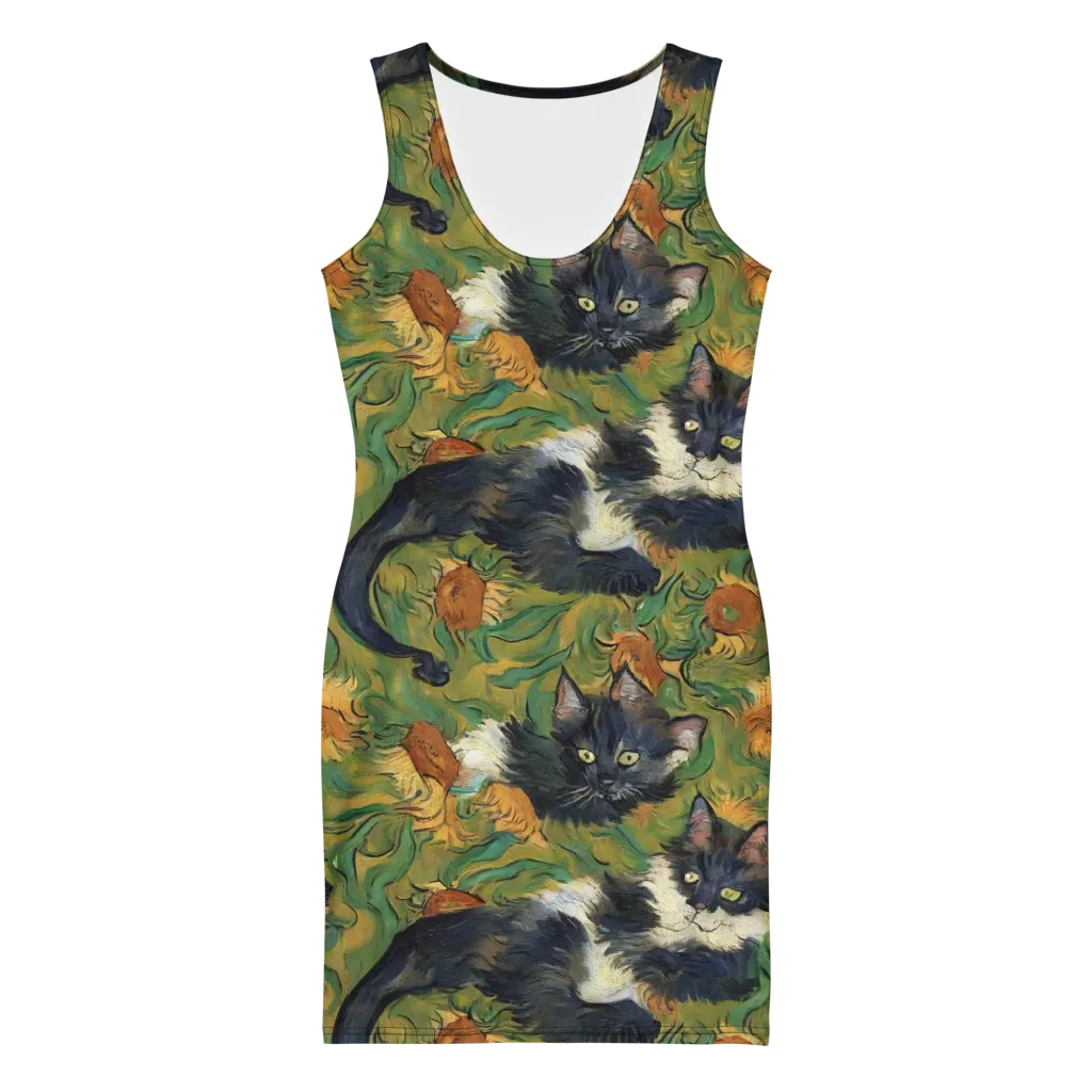 Marigold Catwalk on Bodycon Dress — Front
