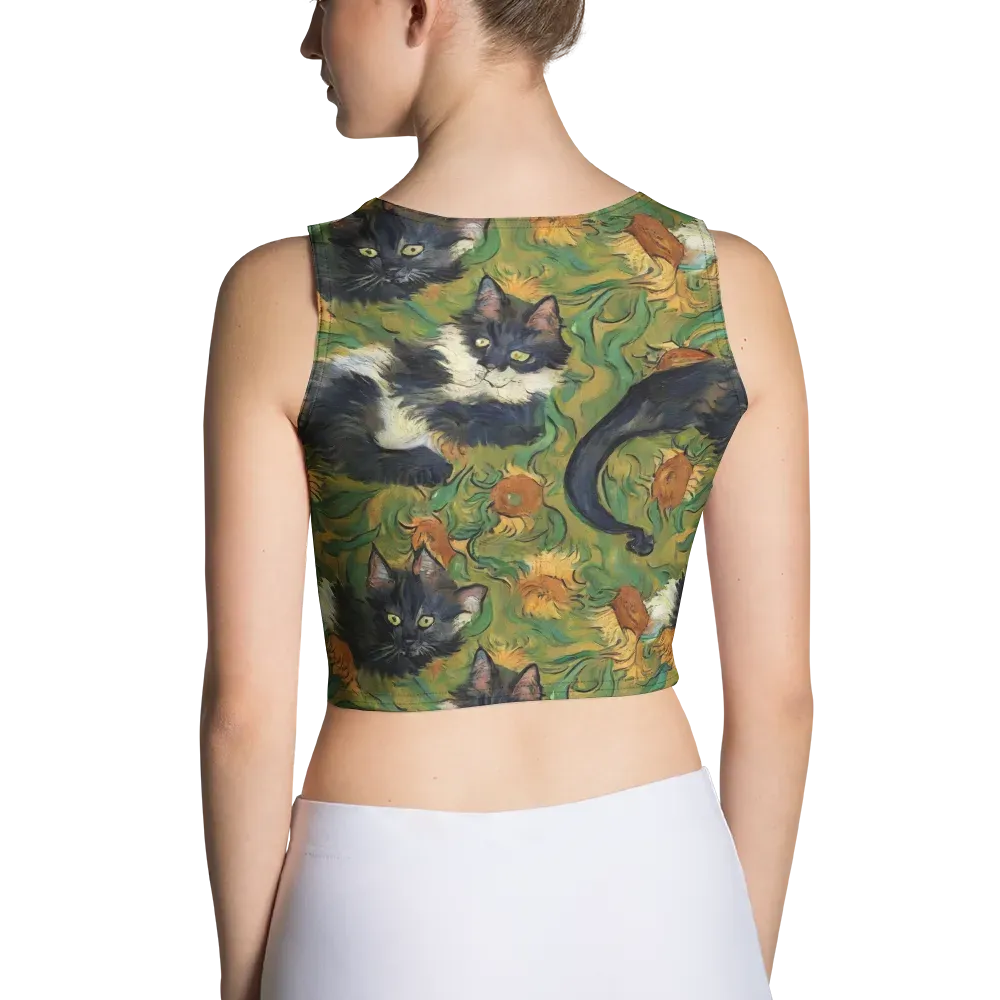 Marigold Catwalk on Crop Top — Back
