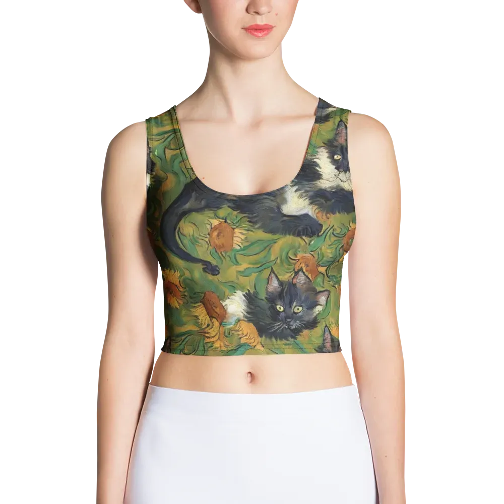 Marigold Catwalk on Crop Top — Front