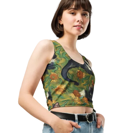 Marigold Catwalk on a Crop Top