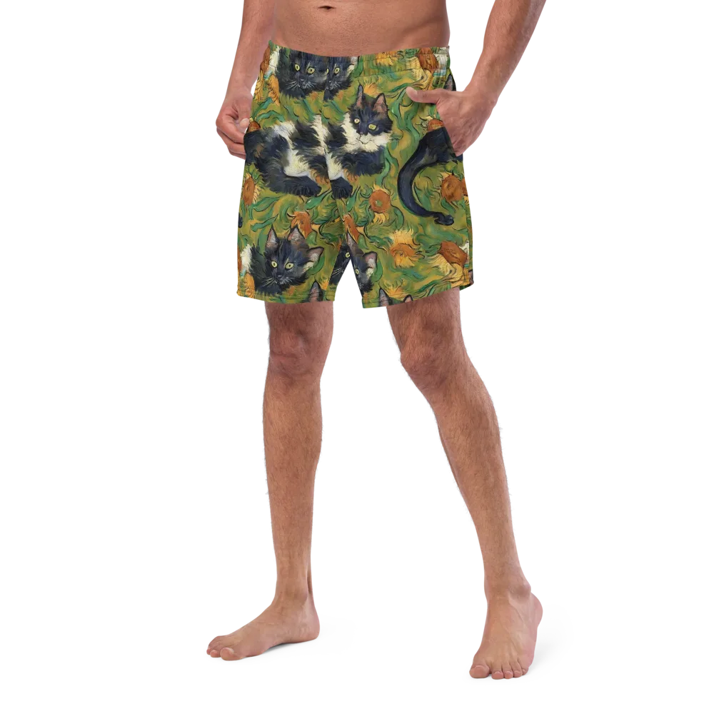 Marigold Catwalk on Swim Trunks — Left Front