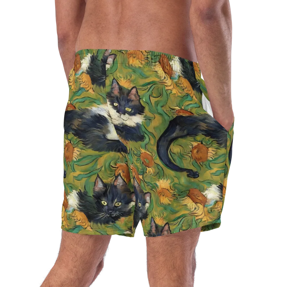 Marigold Catwalk on Swim Trunks — Right Back